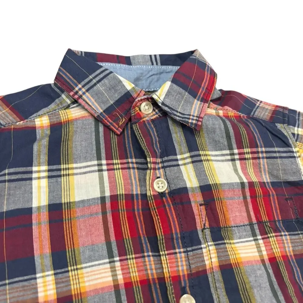 NWT Carter’s Boy’s 2T Plaid Button-Front Shirt